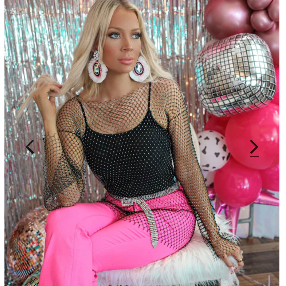 Black Rhinestone Top - Picture 6 of 17